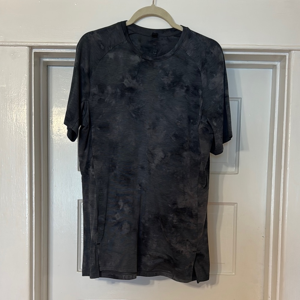 Lululemon Men's Black Tie-Dye Shirt